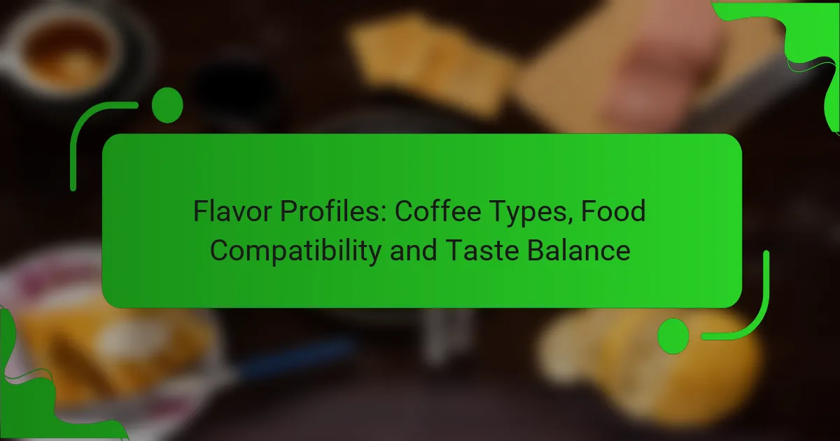 Flavor Profiles: Coffee Types, Food Compatibility and Taste Balance