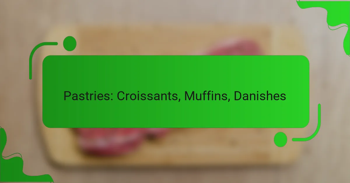 Pastries: Croissants, Muffins, Danishes